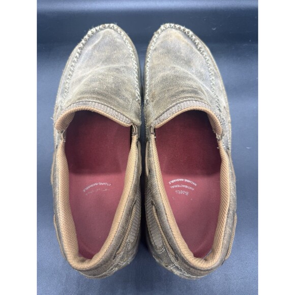 Twisted X MDMS002 Mens Original Slip-On Leather Driving Mocs Bomber Size US 10.5 - Picture 5 of 7